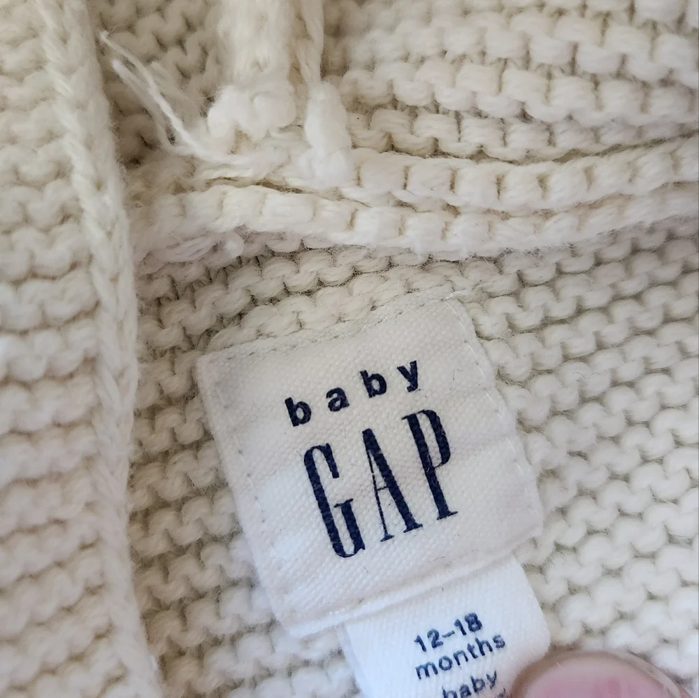 Baby Gap Crocheted Unicorn Sweater‎ 12-18month
